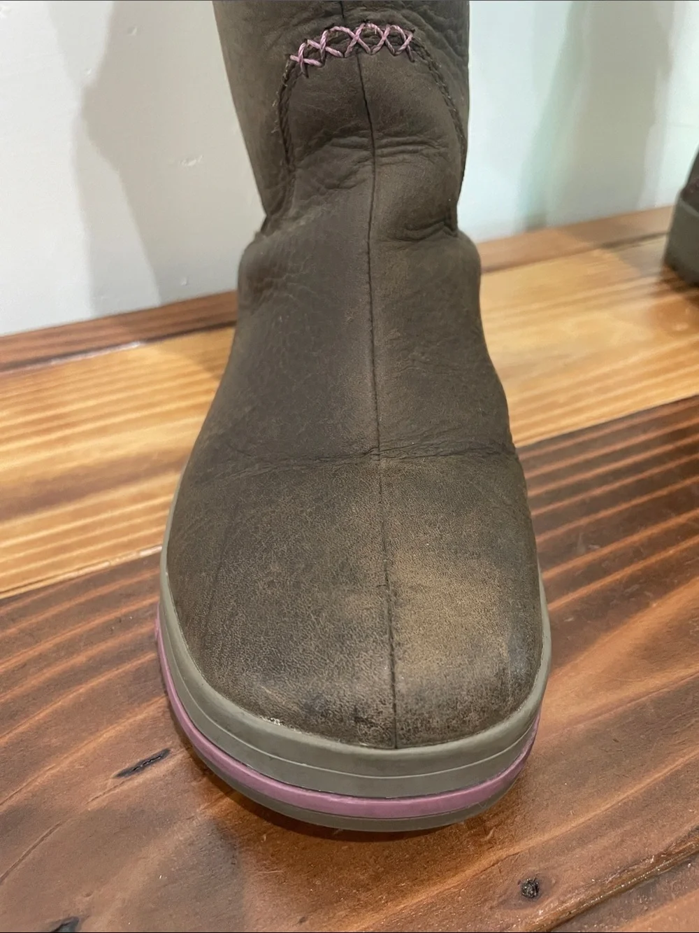 KEEN Women's Snowmass Brown Leather Winter Snow Boots Size 6.5